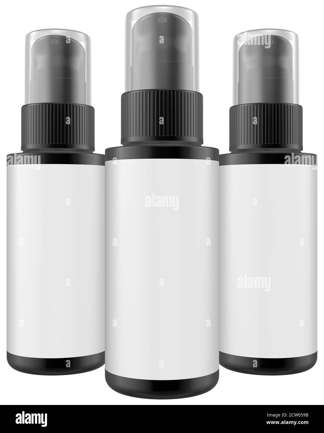 Download Realistic 3d Glass Spray Bottle Mock Up Template On White Background 3d Rendering 3d Illustration Copy Space Stock Photo Alamy