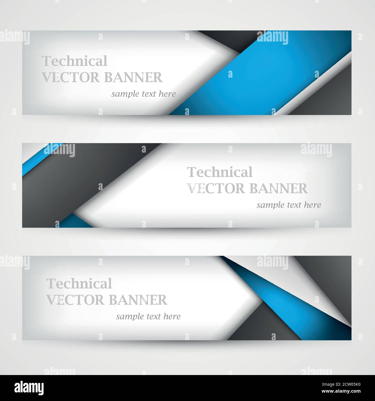 Set of banners with lines paper. Business design template. Stock Vector