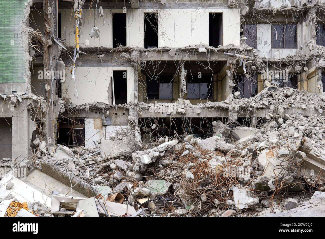 House being demolished Stock Photo Alamy