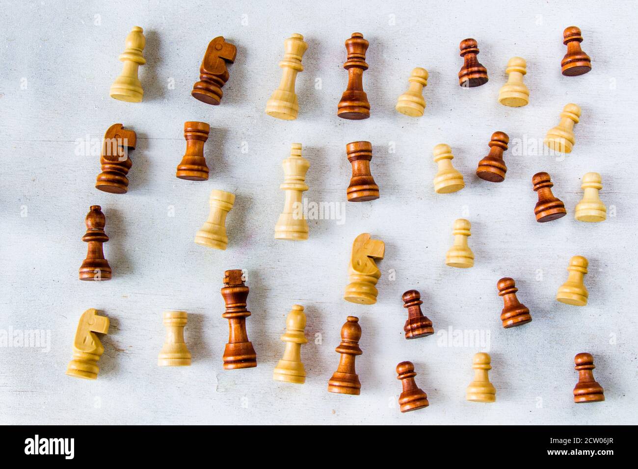 Checkmate and chess figures close-up, boardgame Stock Photo - Alamy