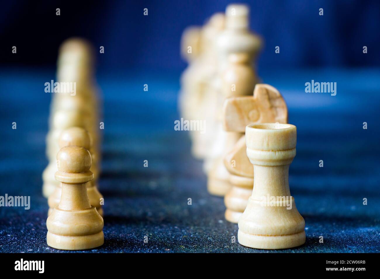 Checkmate and chess figures close-up, boardgame Stock Photo - Alamy