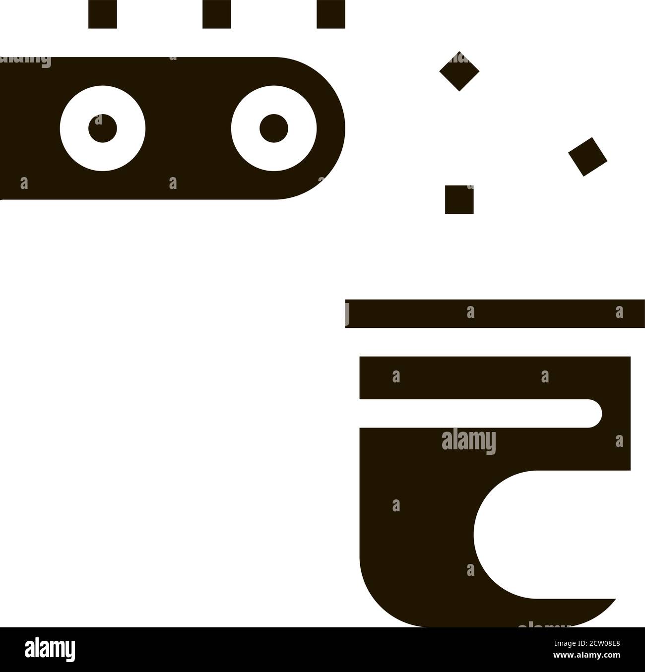Factory Rolling Production Metallurgical Icon Vector Illustration Stock Vector