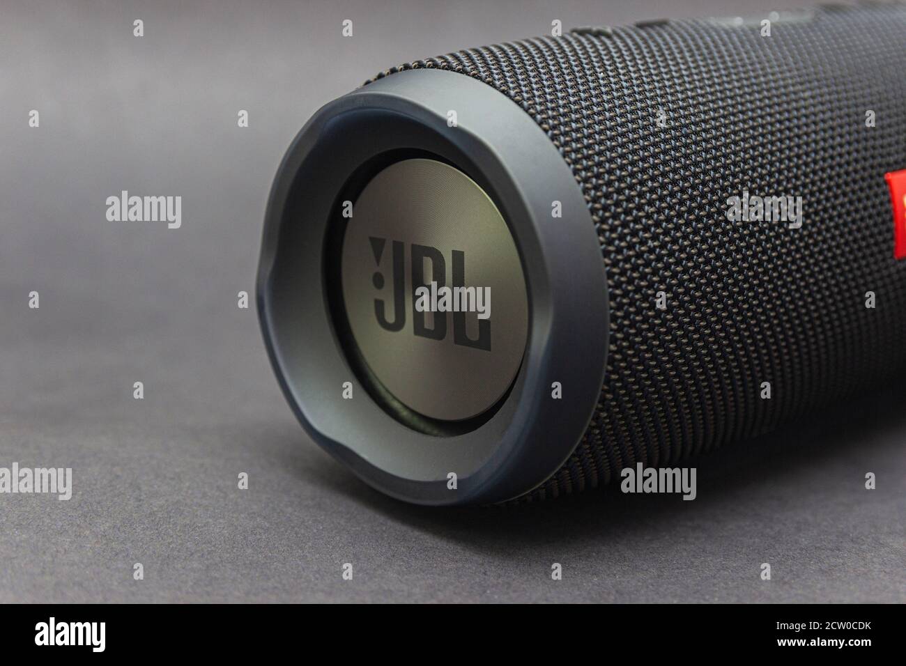 GERMANY, HAMM, 04.04.2020: JBL Charge 3, Black portable bluetooth speaker,  with all-weather protection Stock Photo - Alamy
