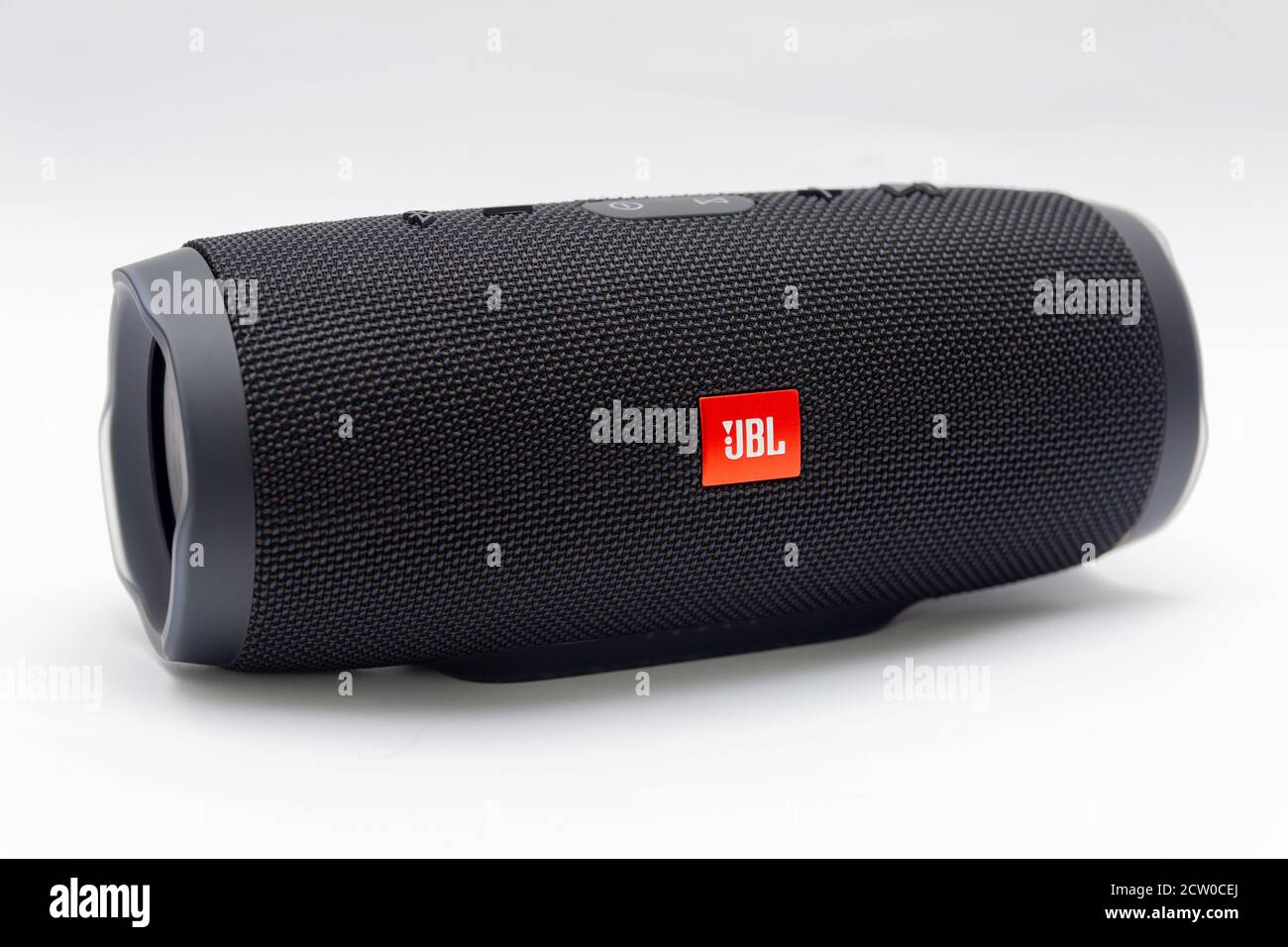 GERMANY, HAMM, 04.04.2020: JBL Charge 3, Black portable bluetooth speaker,  with all-weather protection Stock Photo - Alamy
