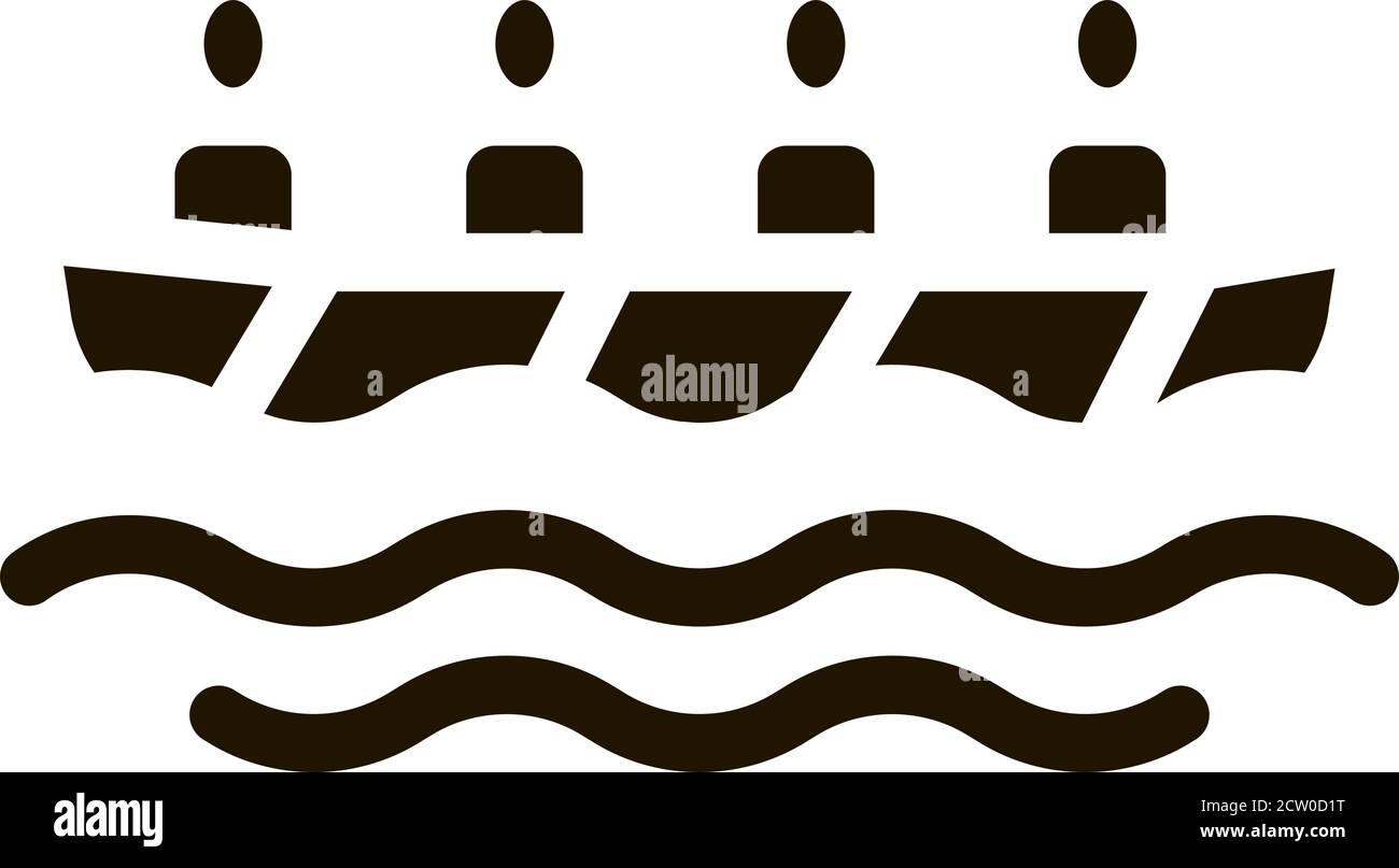 Academic Rowing Canoeing Icon Vector Illustration Stock Vector Image ...