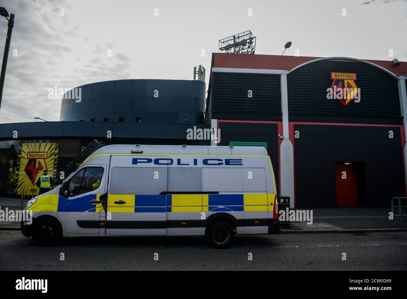Vicarage Road, Watford, Hertfordshire, UK. 26th Sep, 2020. English