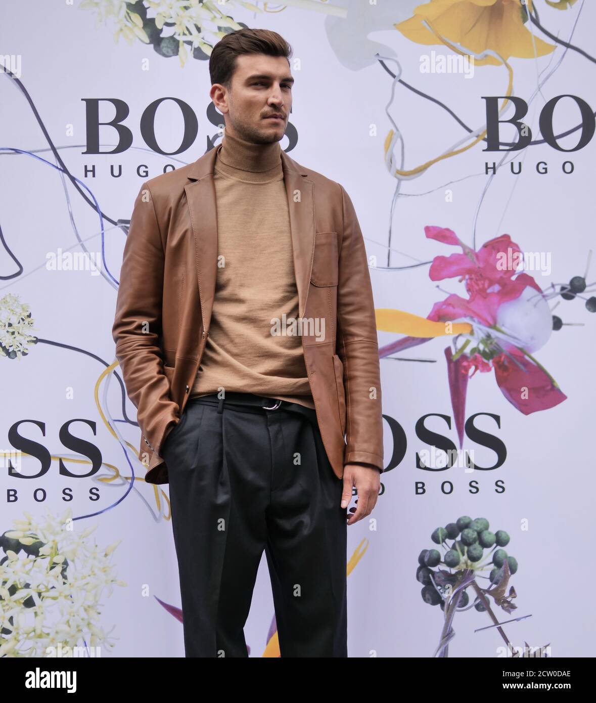 Marco Fantini special guest at Hugo Boss fashion show during Milan Fashion  Week Fall/Winter 2020/2021 collections. (Photo by Luca Ponti/Pacific Press  Stock Photo - Alamy