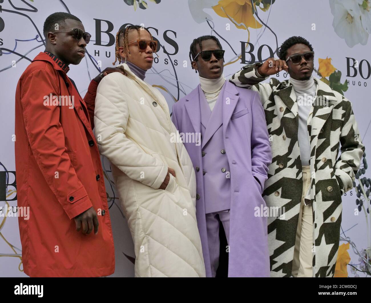 Special guests at Hugo Boss fashion show during Milan Fashion Week