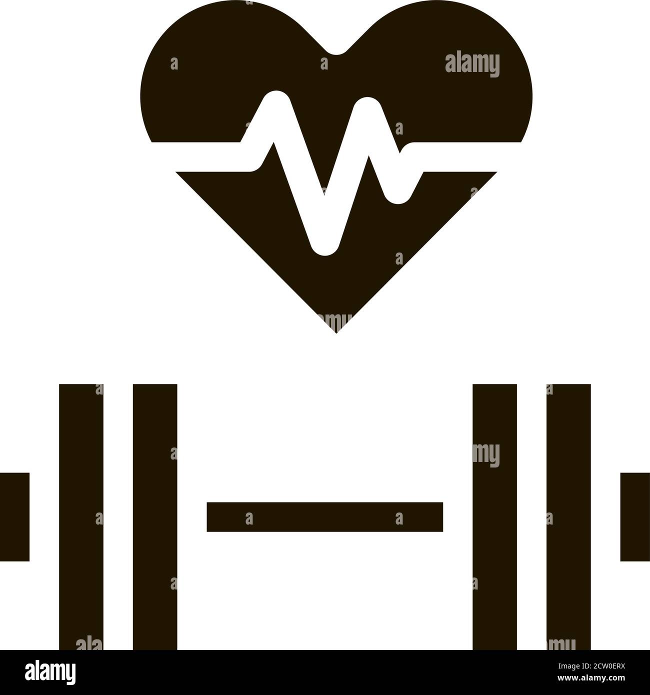 Cardio Training Biohacking Icon Vector Illustration Stock Vector