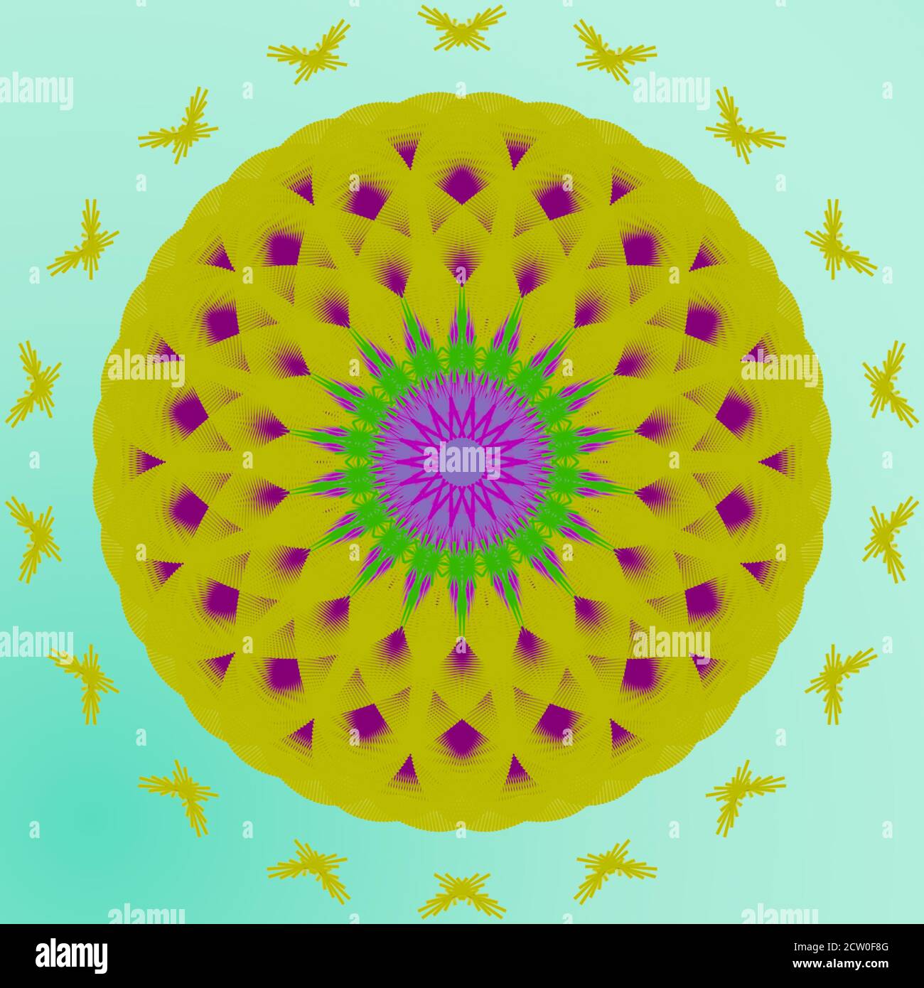 Abstract circular designs illustration image for multipurpose use Stock