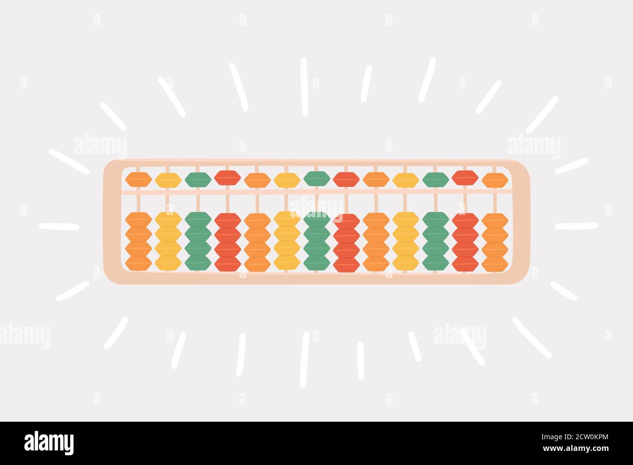 Abacus soroban for learning mental arithmetic for kids. Concept of  illustration of the Japanese system of mental math Stock Vector Image & Art  - Alamy