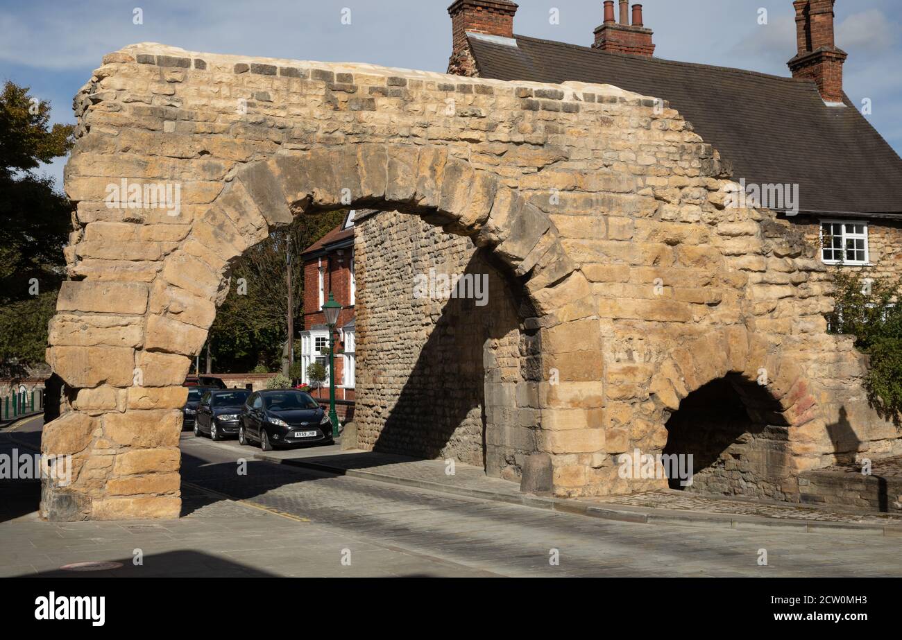 Newport Arch is a 3rd-century Roman gate in the city of Lincoln ...