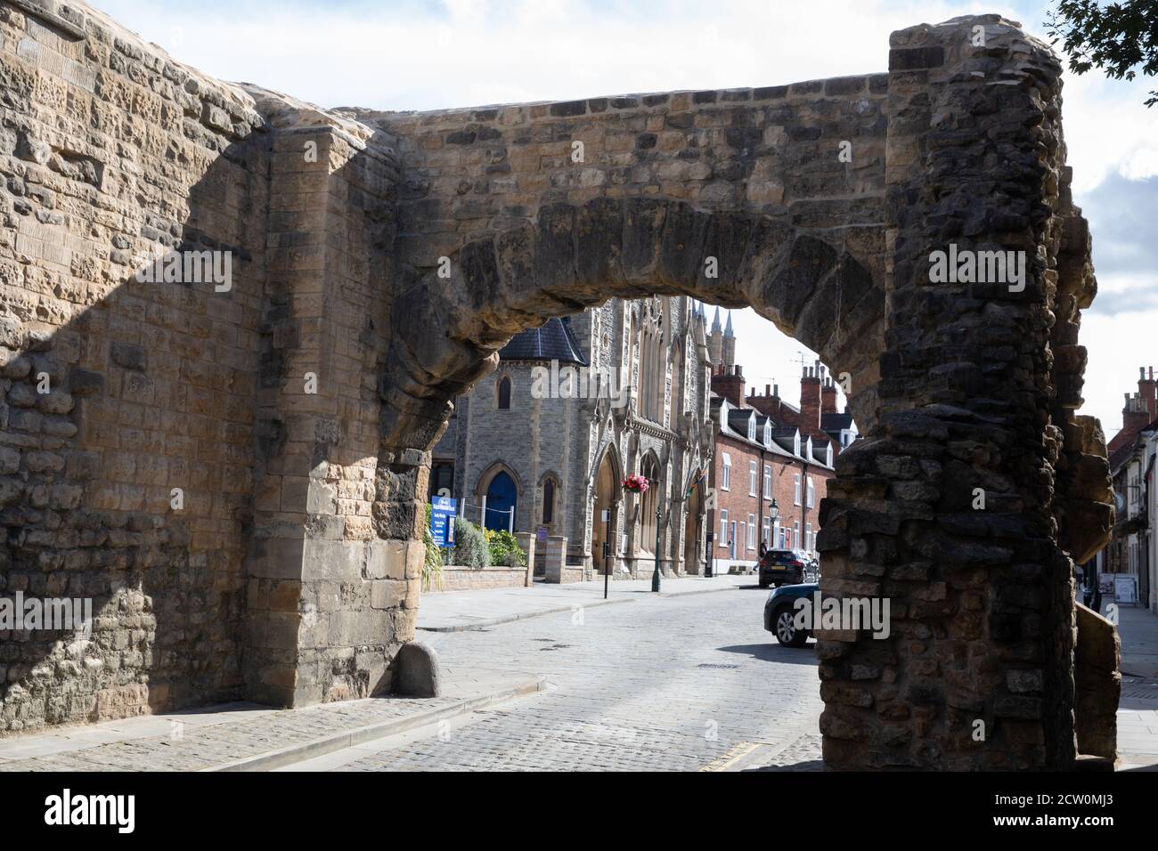 Newport Arch is a 3rd-century Roman gate in the city of Lincoln ...