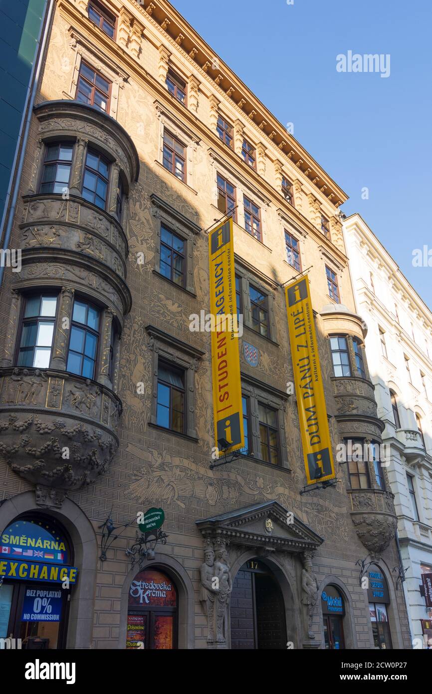 Brno (Brünn) Dum Panu z Lipe (House of the Lords of Leipa) at Namesti