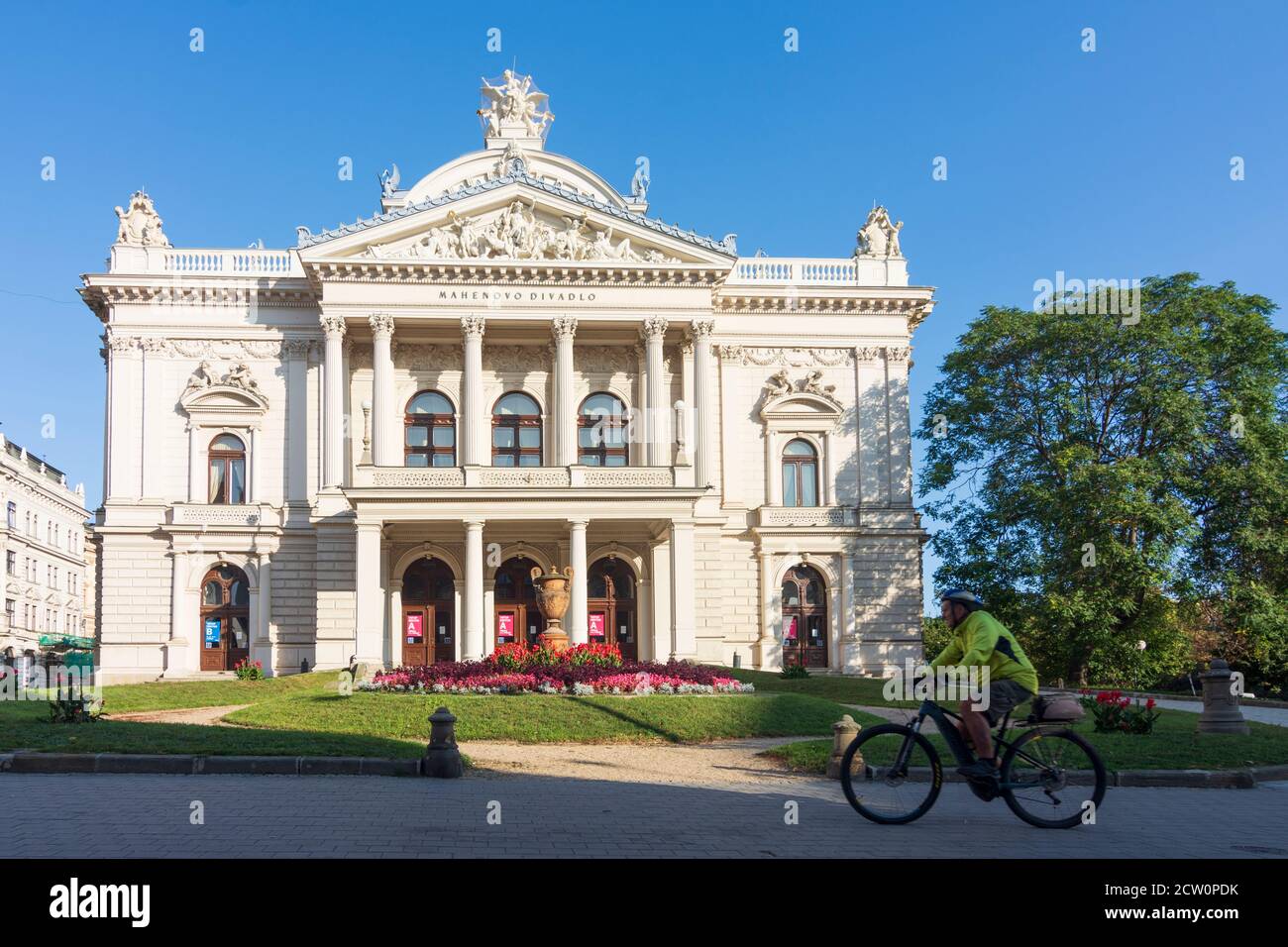 Brno (Brünn): Mahen Theatre (Mahenovo divadlo) – National Theatre in Old Town, Jihomoravsky, Südmähren, South Moravia, Czech Stock Photo