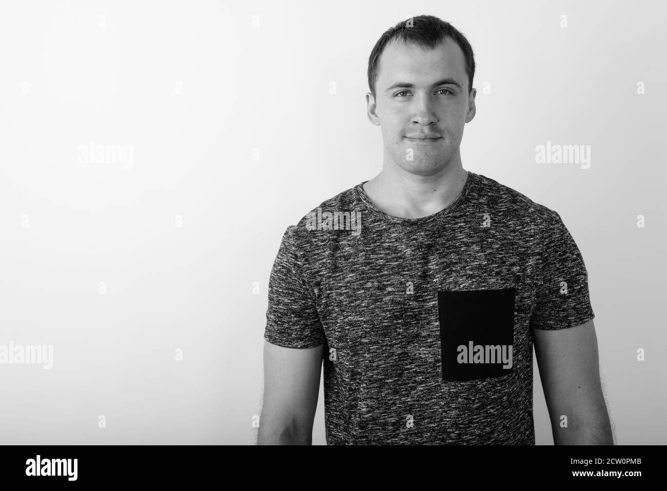 Studio shot of young muscular man against white background Stock Photo ...