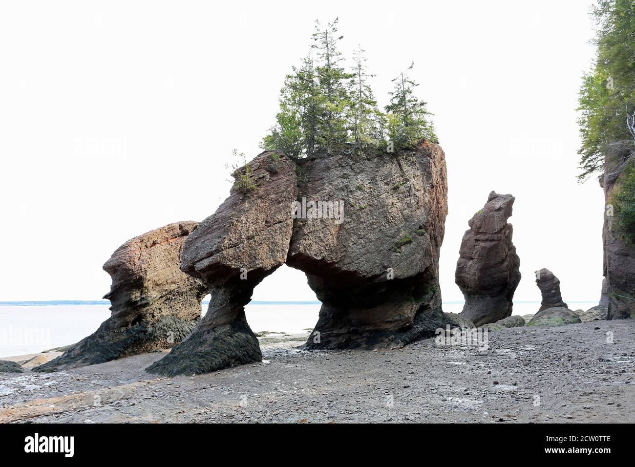 Lovers Arch, Hopewell Flowerpot Rocks, New Brunswick, Canada Stock Photo