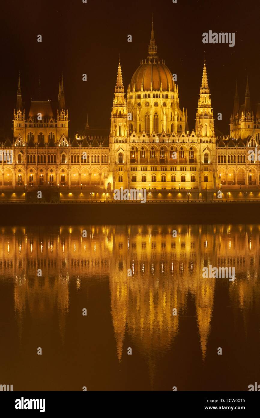 Budapest, Hungary, 24rd September 2020. Hungarian Parliament of Budapest, building. Photographer: Peter Schatz Stock Photo