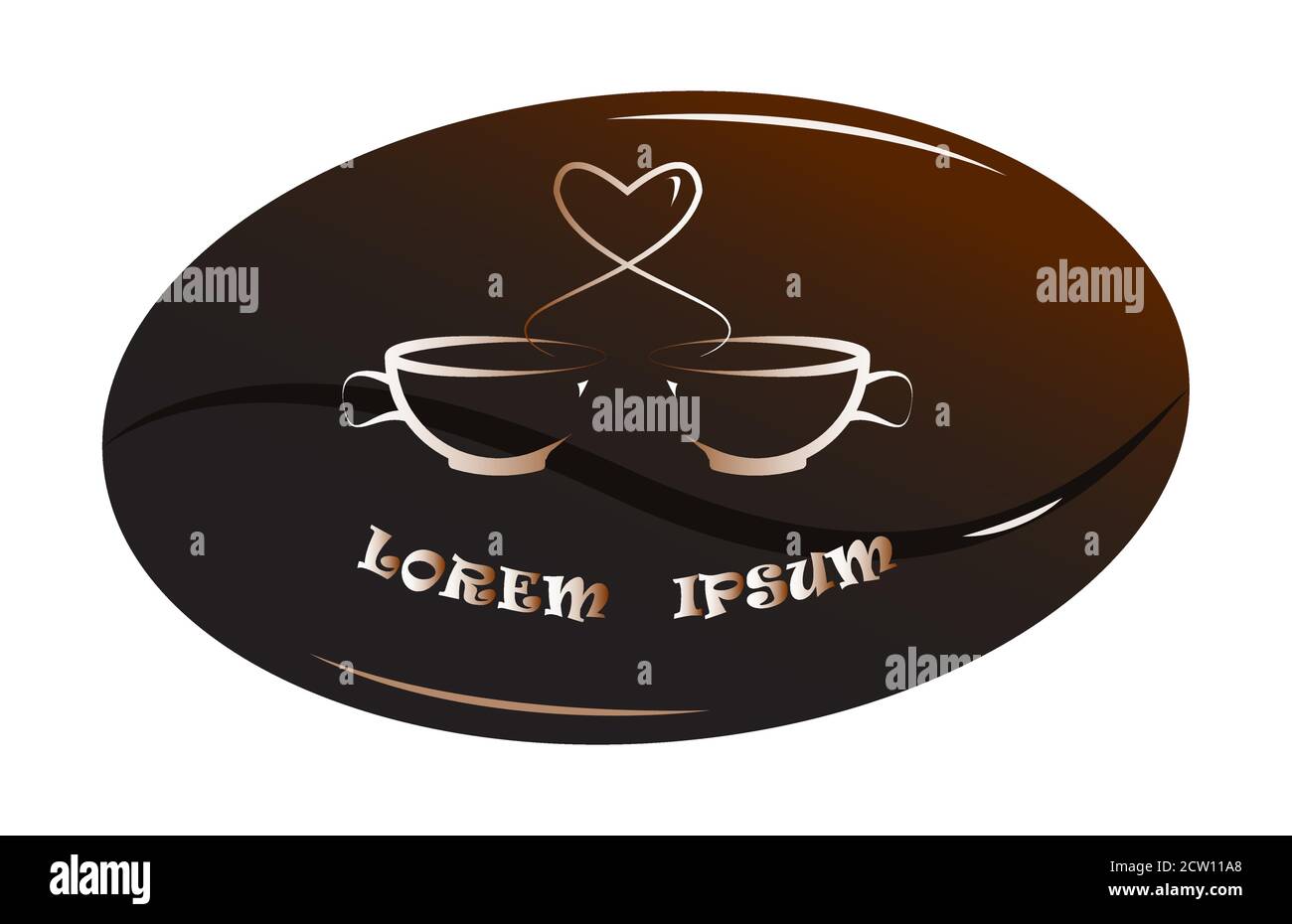 Coffee Cup logo in different colour combinations for cafeteria, company ...