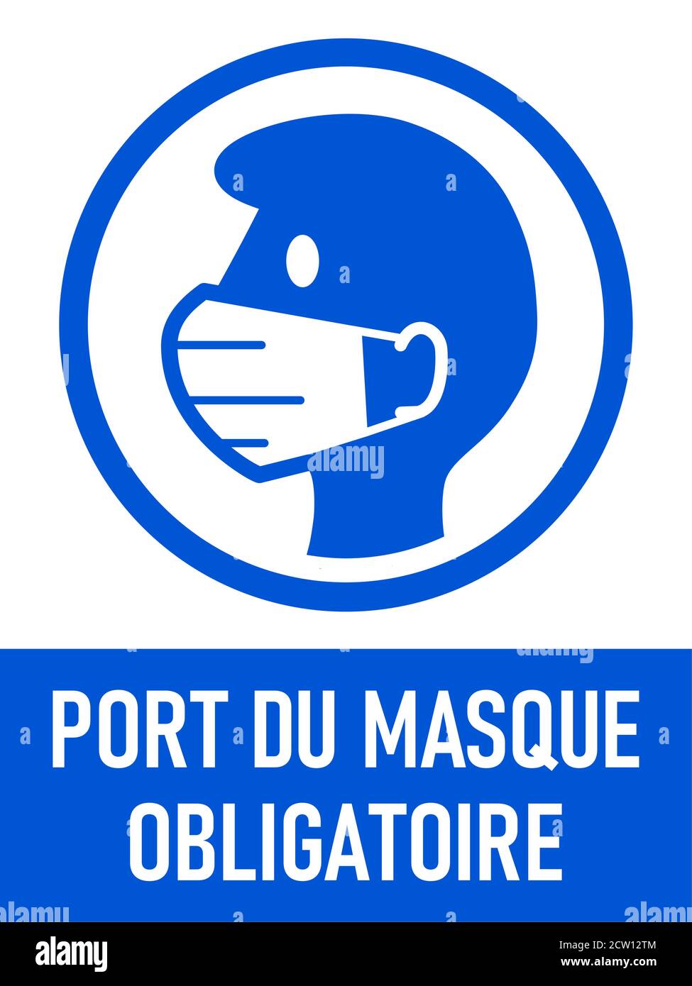 Port Du Masque Obligatoire ("Face Masks Required" in French) Vertical  Instruction Sign with an Aspect Ratio of 3:4. Vector Image Stock Vector  Image & Art - Alamy