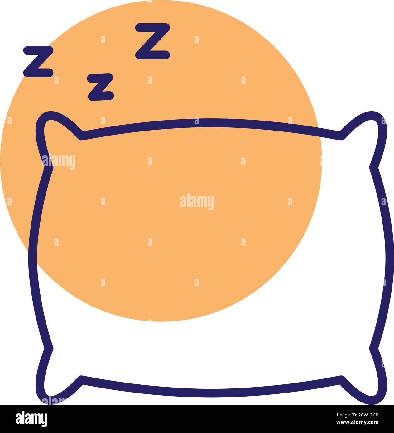 sleeping pillow line style icon vector design Stock Vector Image & Art ...