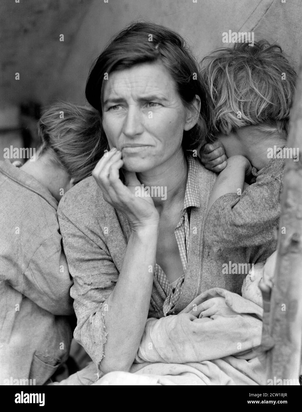 Migrant Mother by Dorothea Lange, 1936 Stock Photo