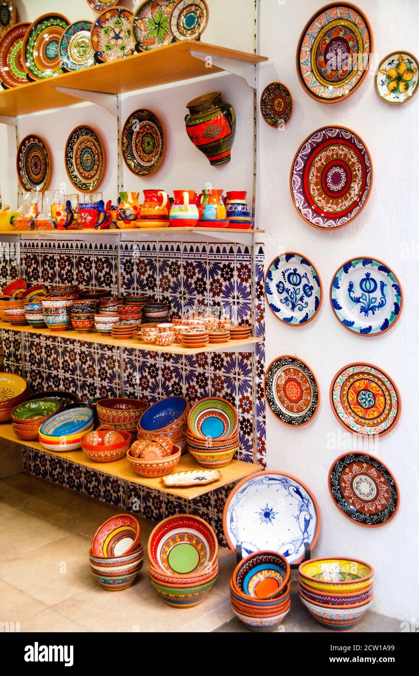Mediterranean style dinnerware hi-res stock photography and images - Alamy