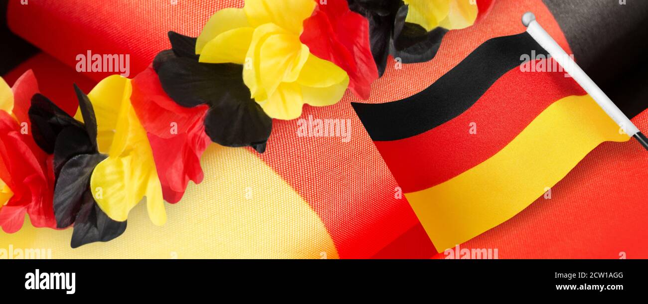 German Flag and decoration products Stock Photo
