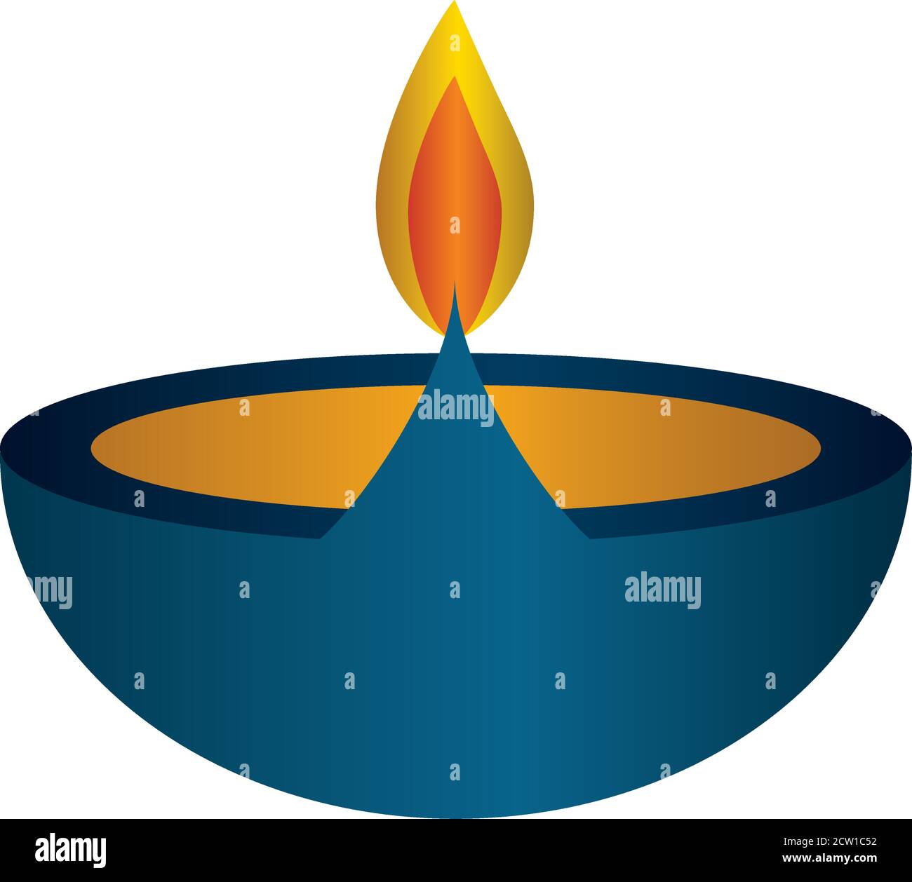 Indian diya blue candle vector design Stock Vector Image & Art Alamy