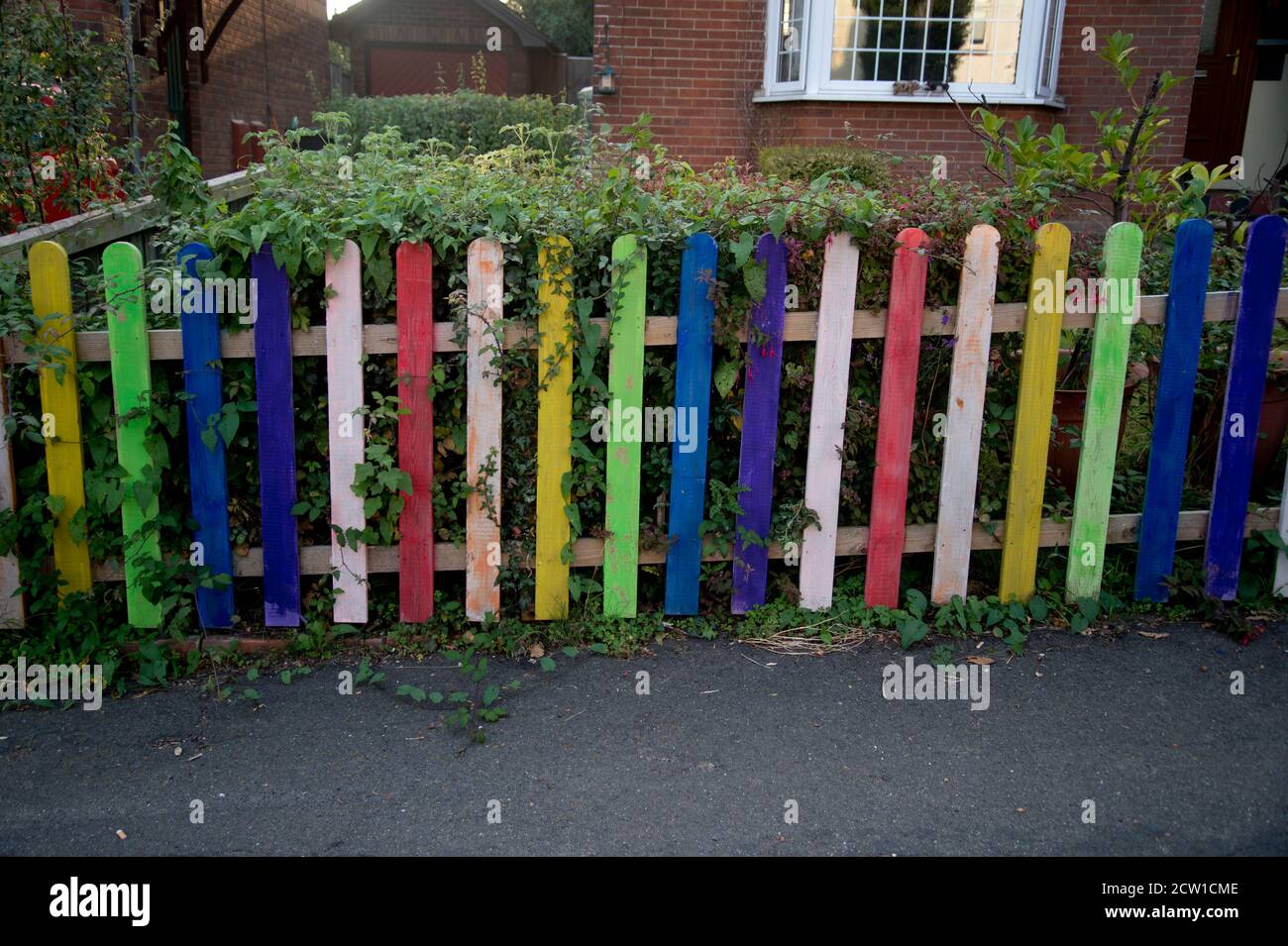 Isle of Wight, September 2020. Bembridge. Colourful rainbow coloured