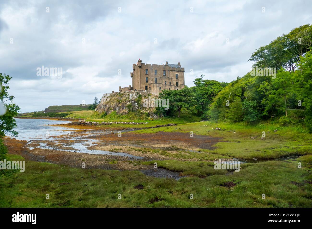 Dunvegan Castle  auf der Isle of Skye Stock Photo