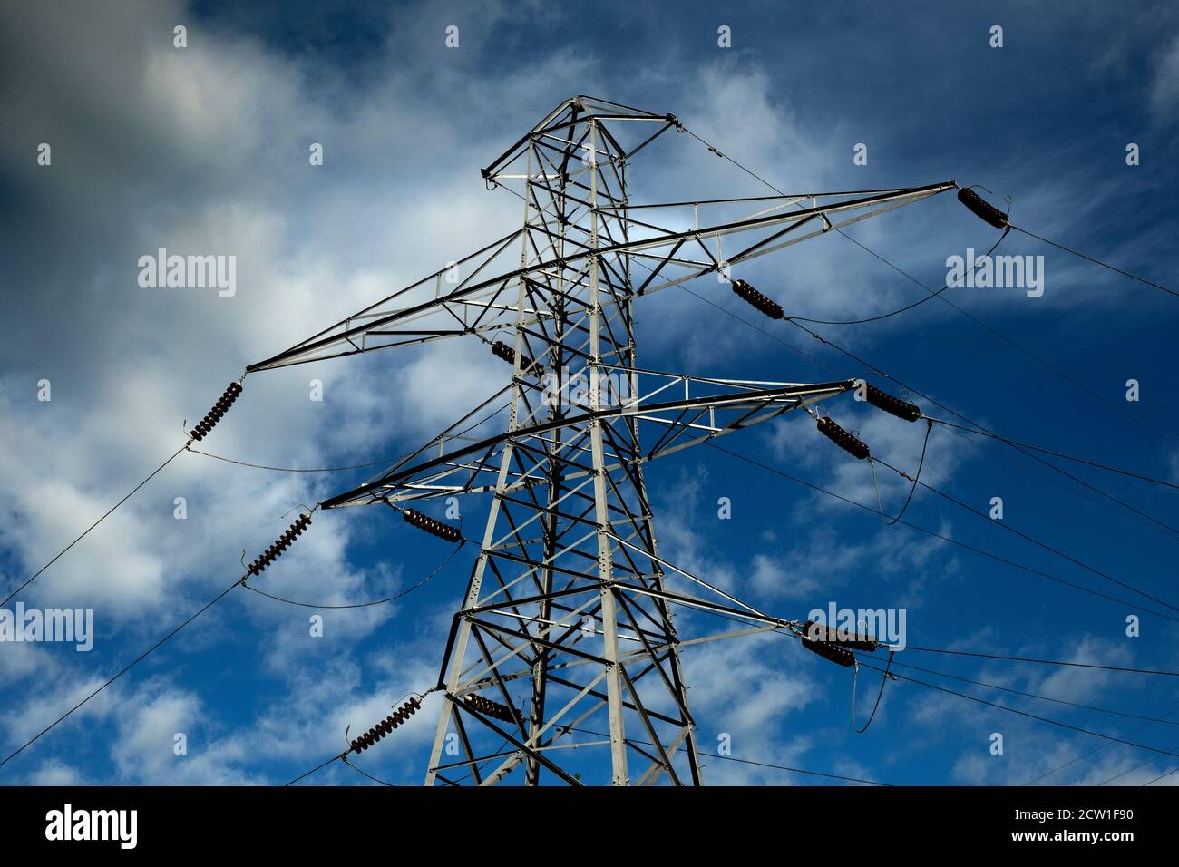 Electricity pylon Stock Photo