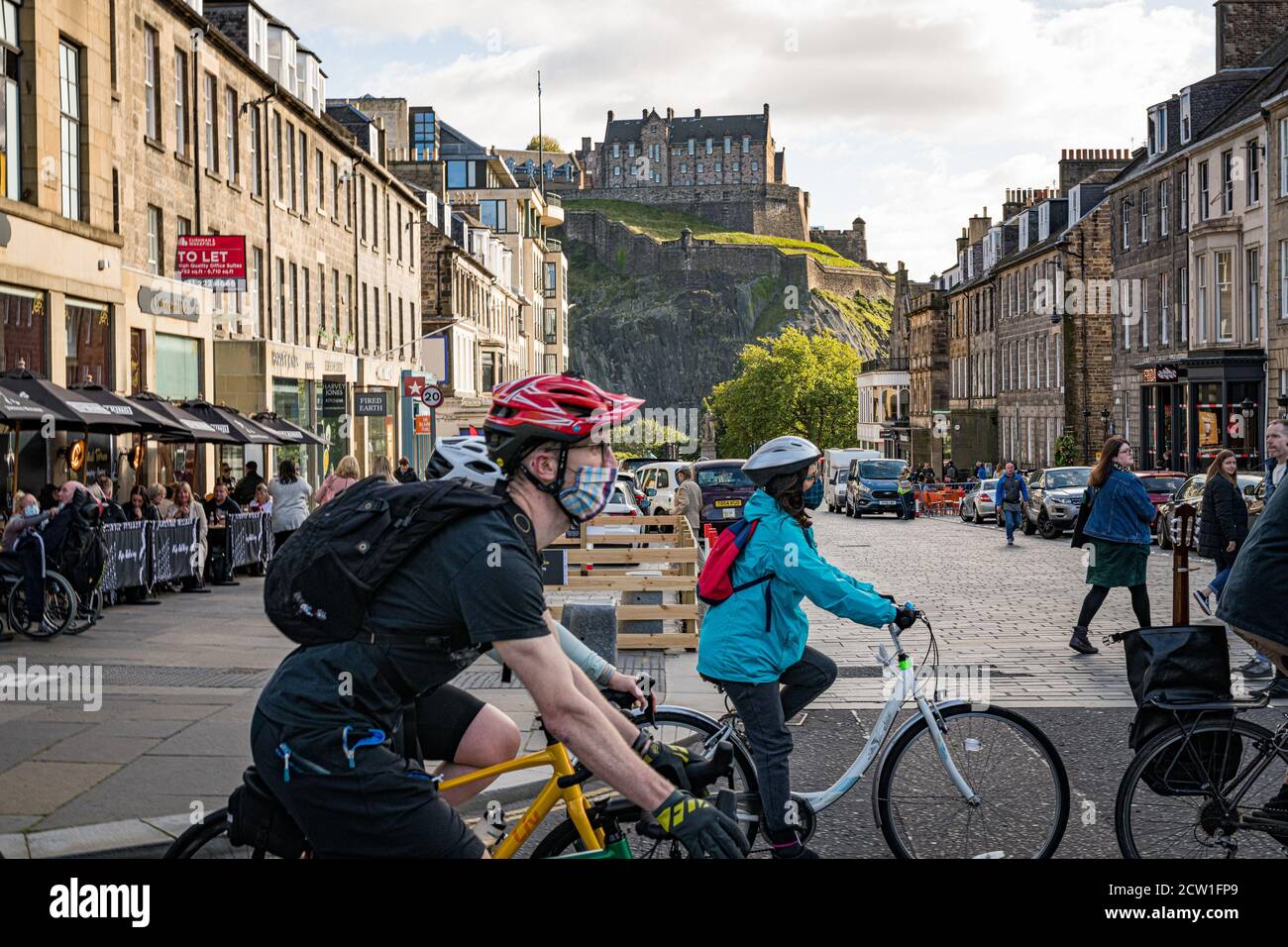 Edinburgh Scotland Sat 26 September 2020 Cyclists Take Part In The Monthly Critical Mass Protest Bike Ride Around The City Centre Streets Of The Scottish Capital Critical Mass Is A Form Of