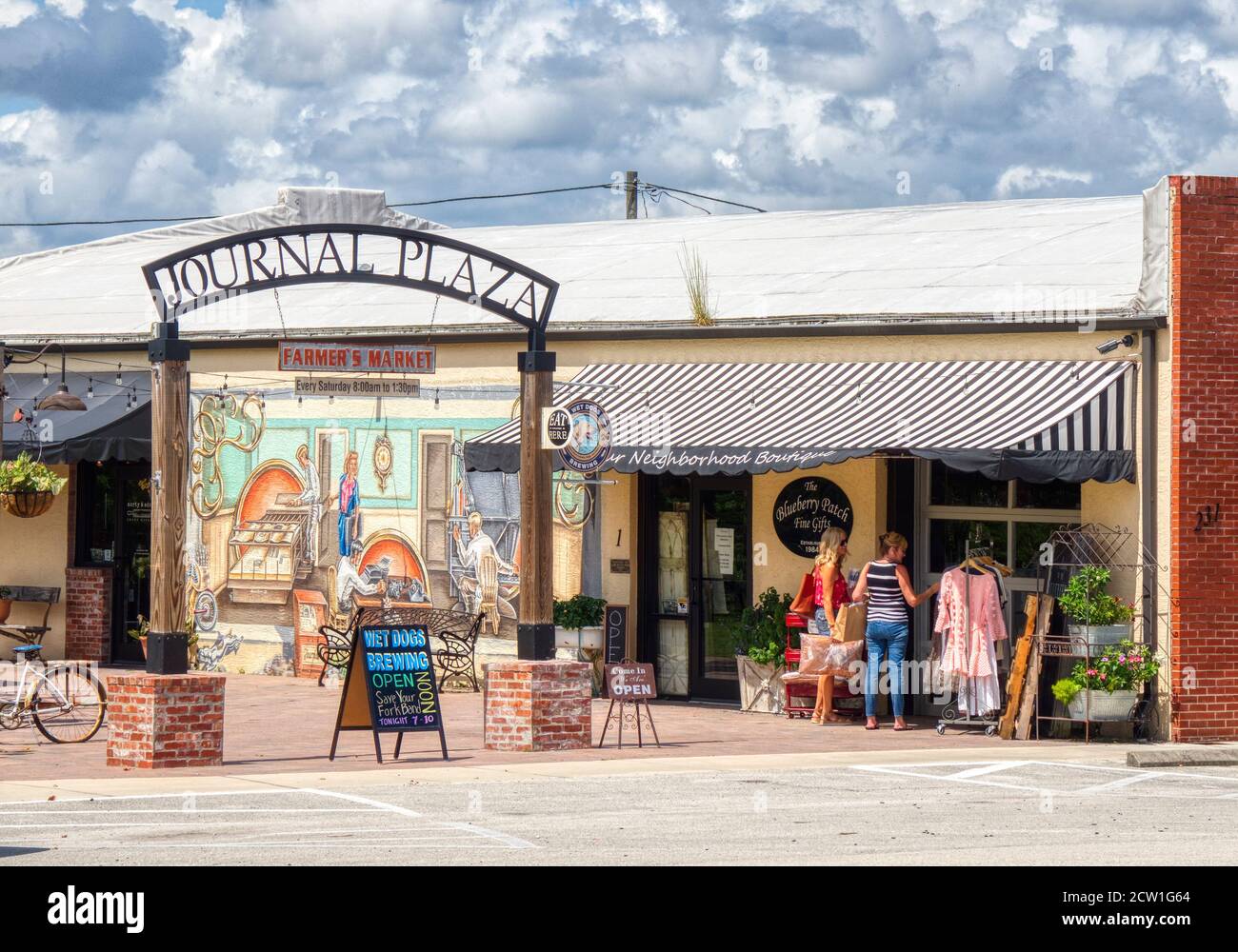 Journal Plaza in Lake Placid in Florida in the United States Stock Photo