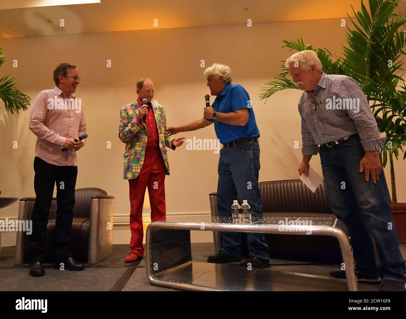BOCA RATON, FL- FEBRUARY 25: Jay Leno, Wayne Carini and actor Tim Allen ...