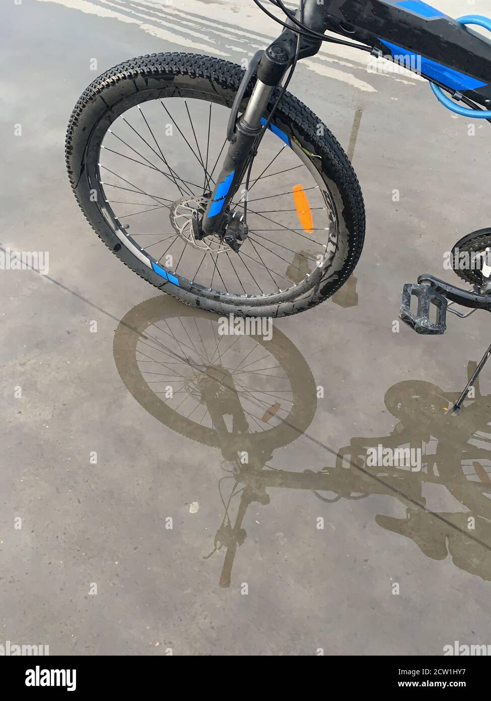 cycling under the rain
