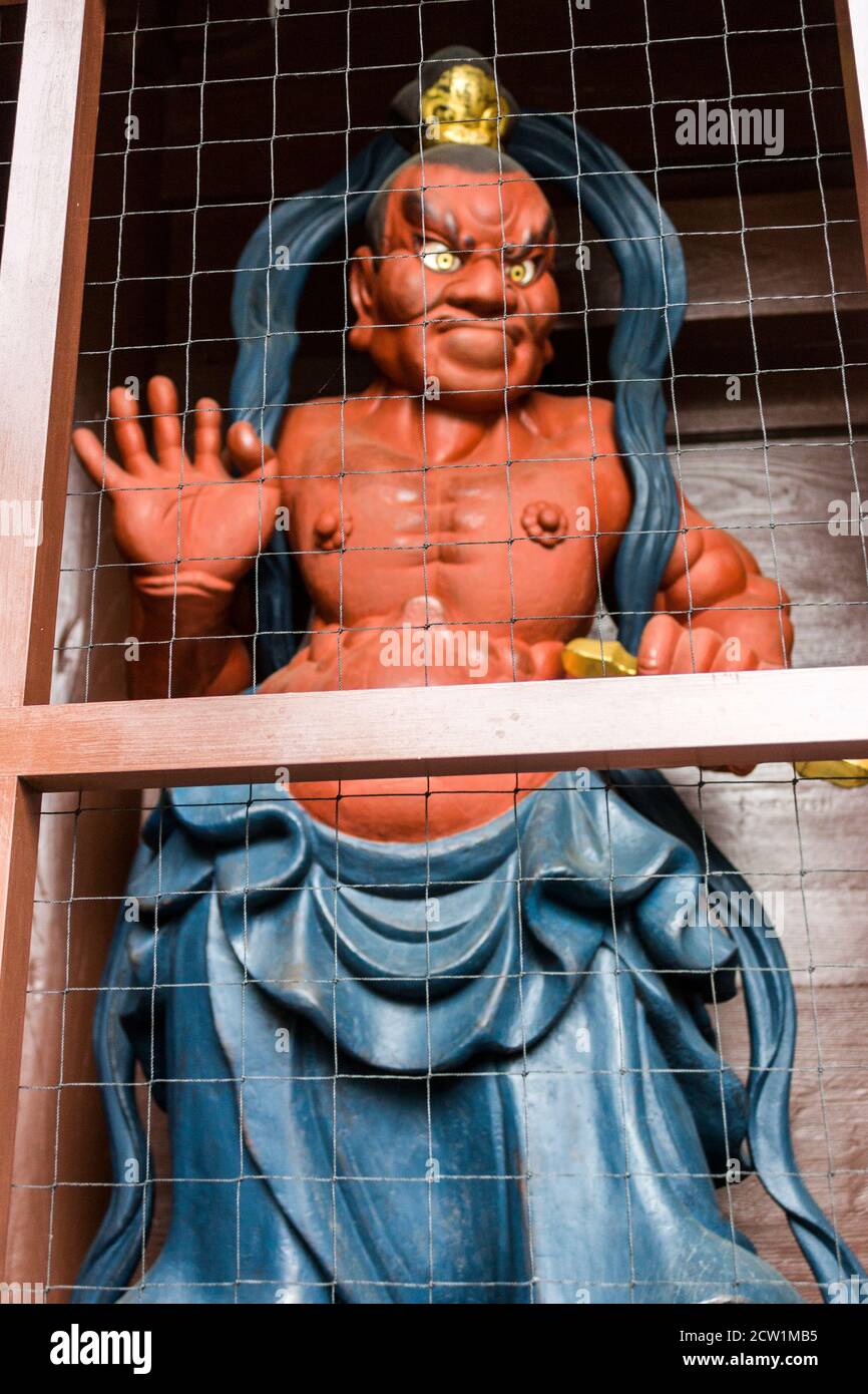 Kamakura, Japan. The Nio large guardian deity statues at the entrance