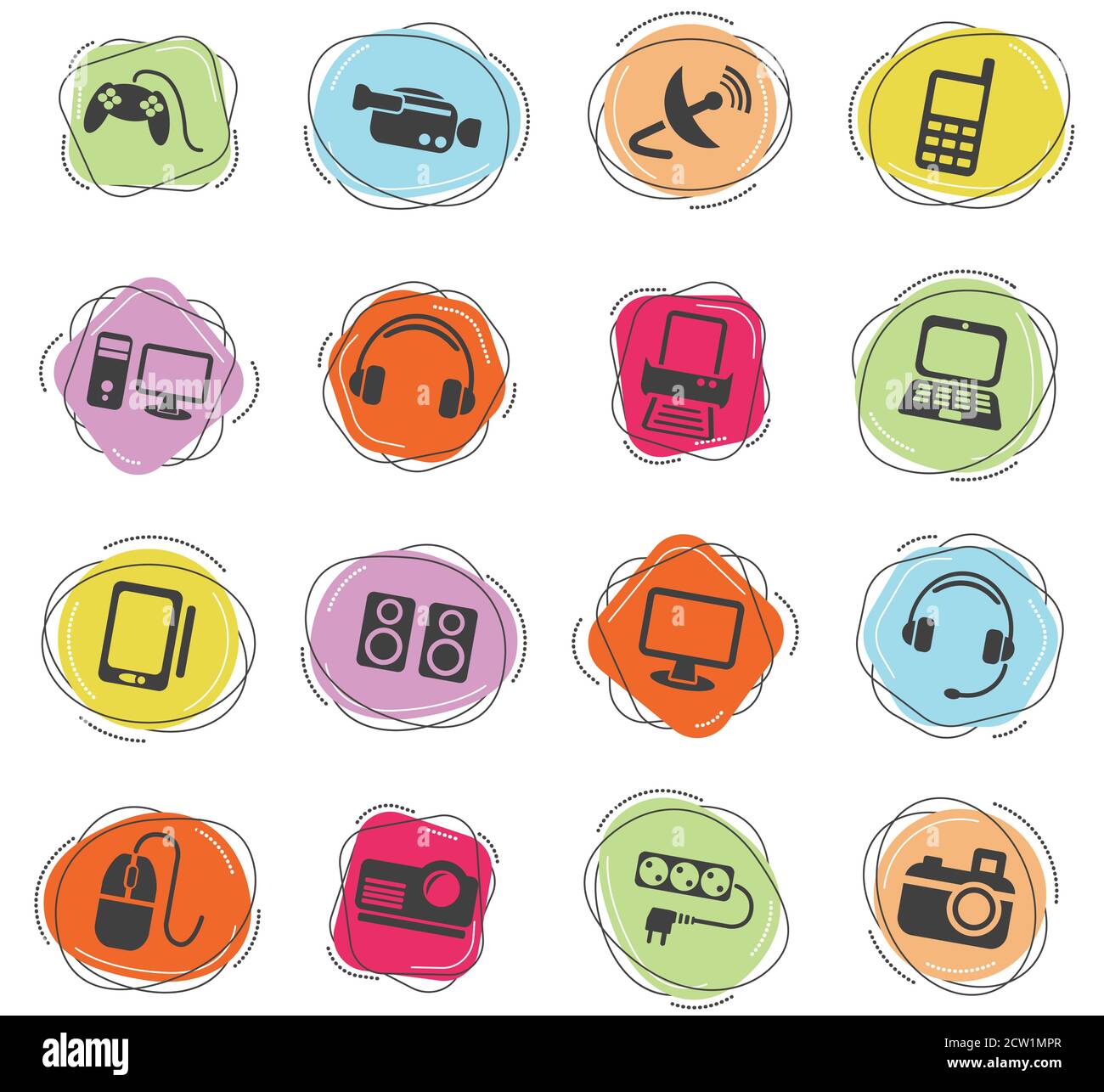 devices icon set Stock Vector Image & Art Alamy