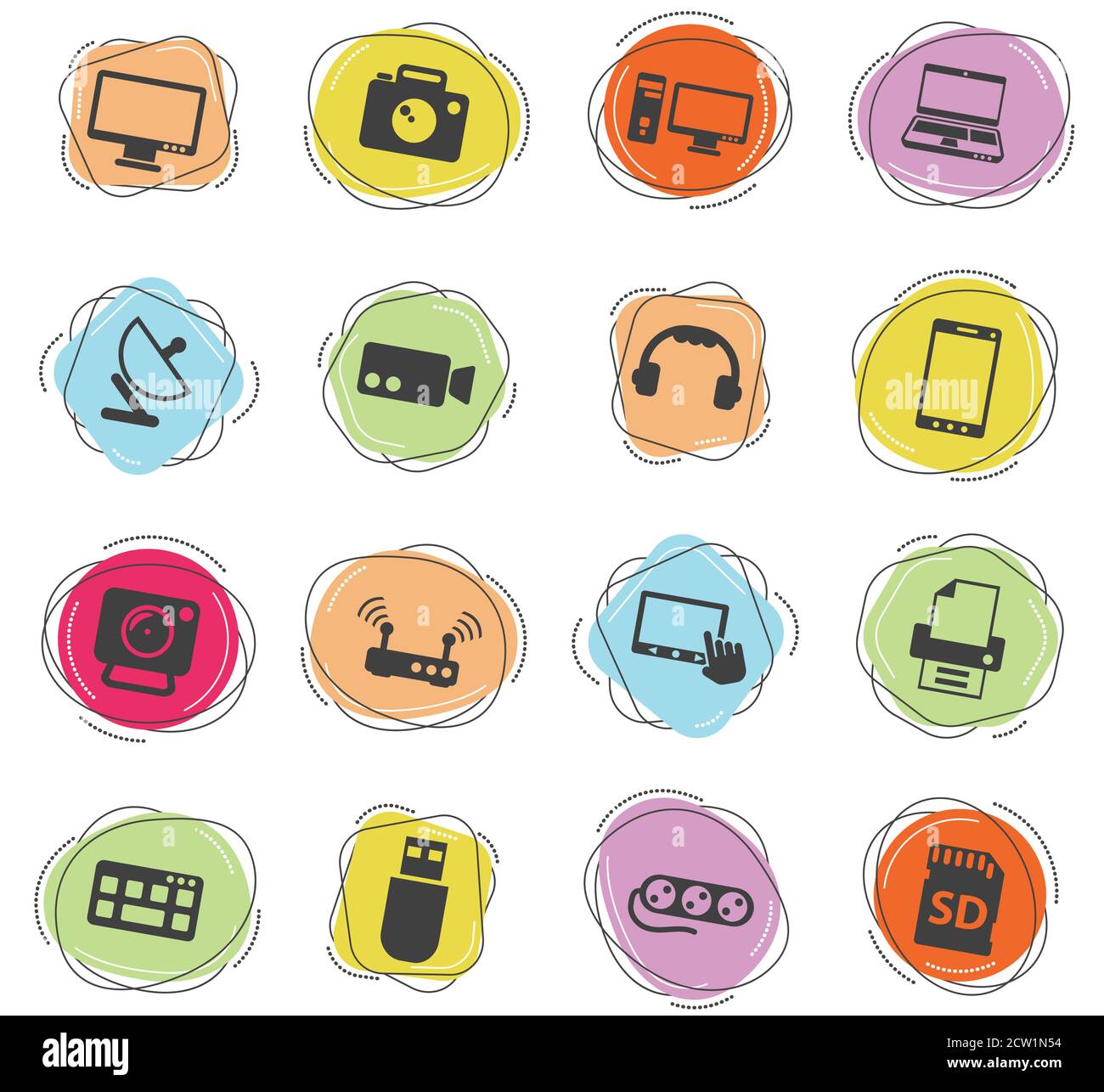 devices icon set Stock Vector Image & Art Alamy