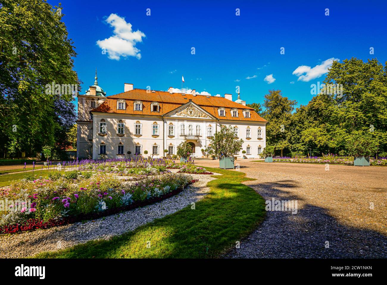 Baroque palace in Nieborów, Poland Stock Photo