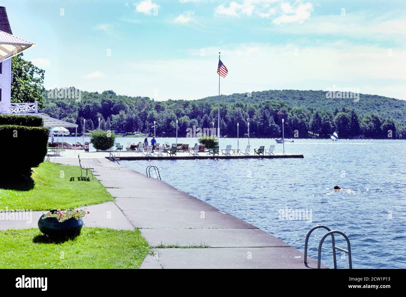Hanson's Motel, Oquaga Lake, Deposit, New York, USA, John Margolies