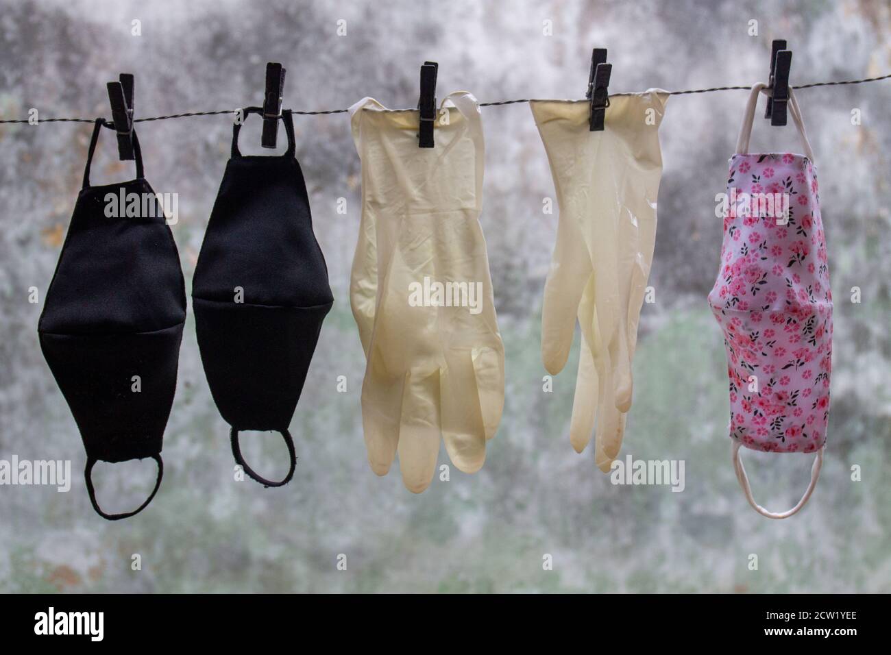 Plastic gloves face masks hi-res stock photography and images - Alamy