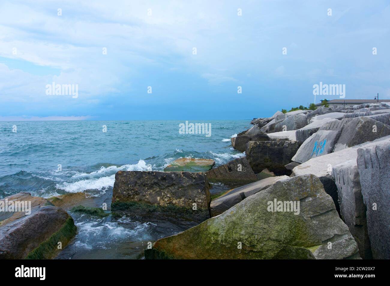 Lake Michigan, off the shores of Kenosha Wisconsin Stock Photo - Alamy