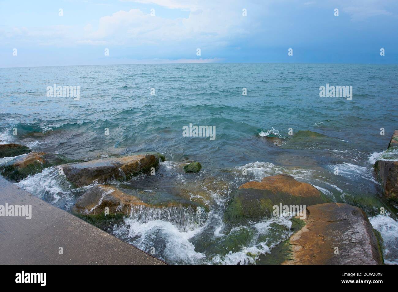 Lake Michigan, off the shores of Kenosha Wisconsin Stock Photo - Alamy