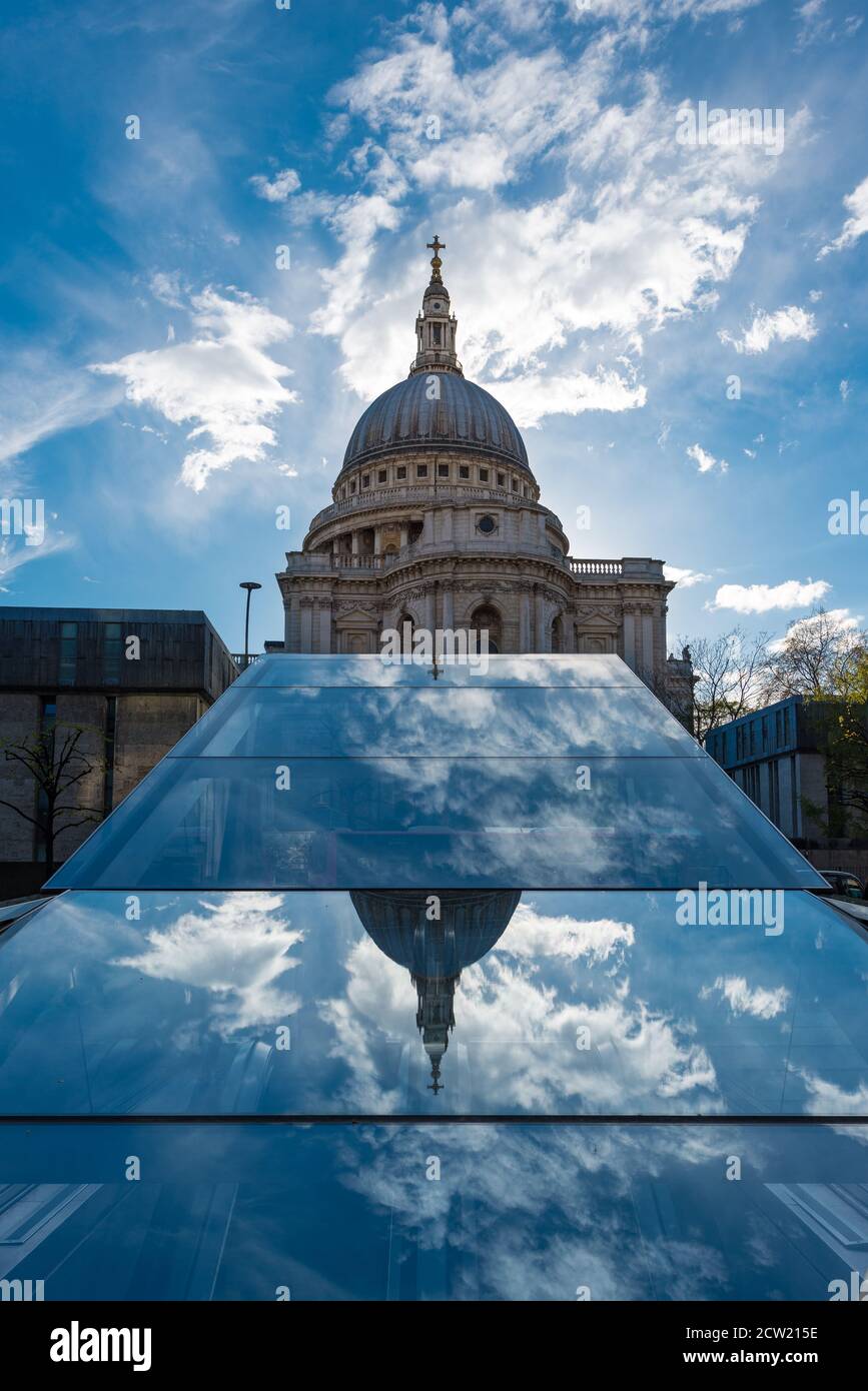 St Paul's Cathedral seen from One New Change, London, United Kingdom Stock Photo