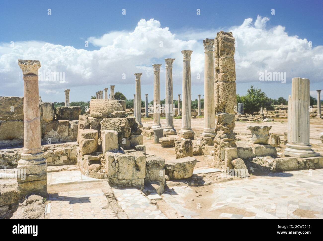 Salamis, Cyprus.  Greek Ruins. Photographed May 1968. Stock Photo