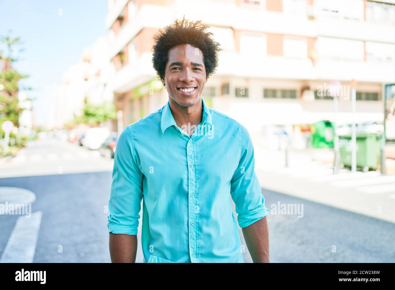 Young handsome african american man wearing casual clothes smiling ...