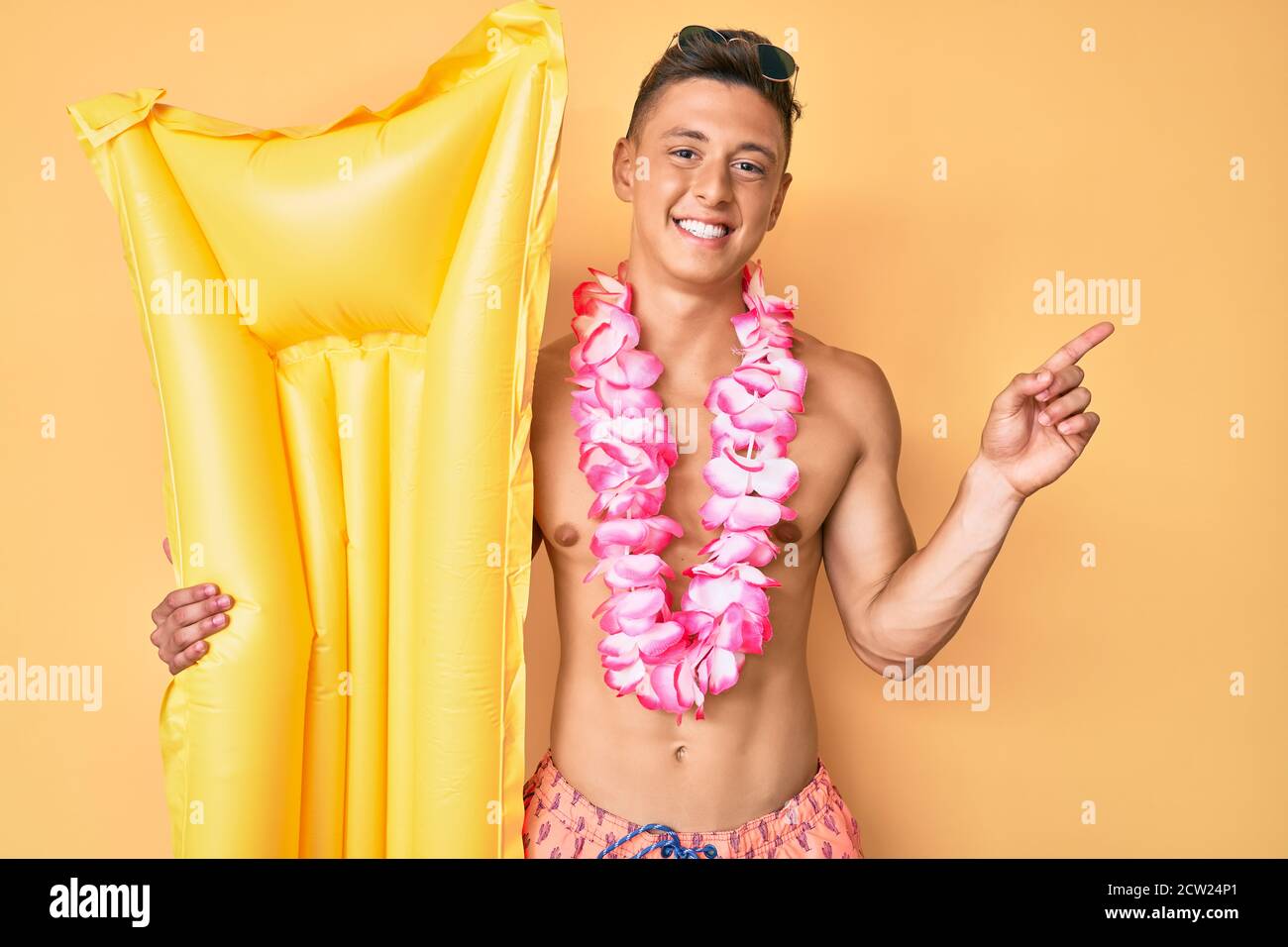 Guy wearing swimsuit sale