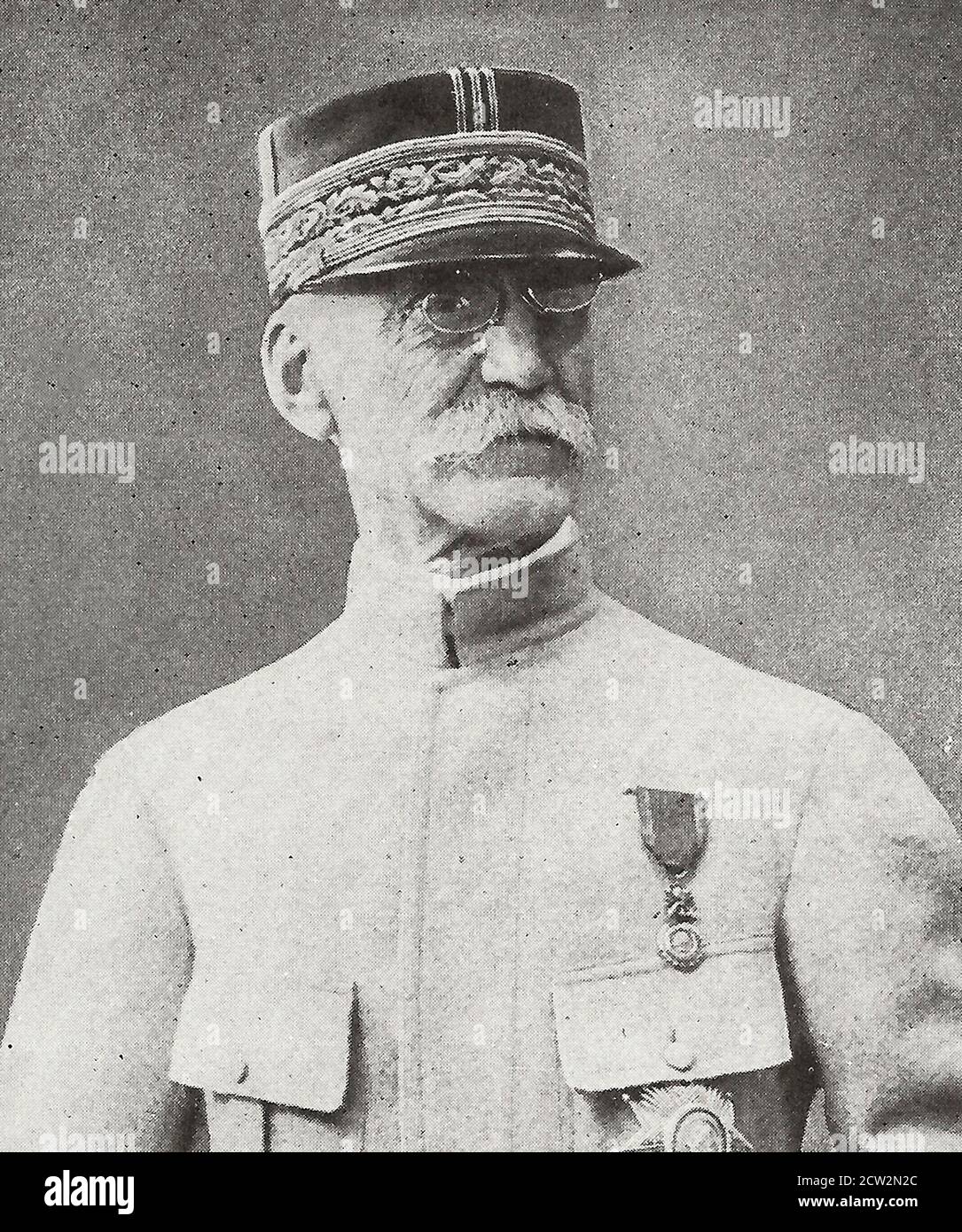 French General Joseph Gallieni during World War I Stock Photo