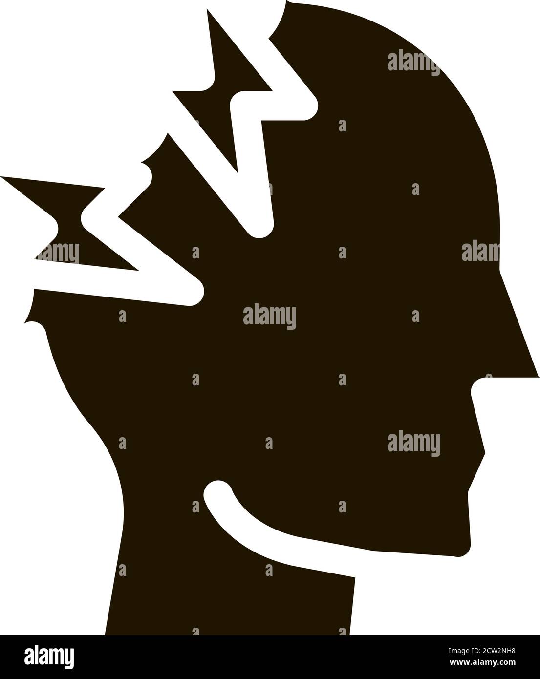 Headache Icon Vector Glyph Illustration Stock Vector Image & Art - Alamy